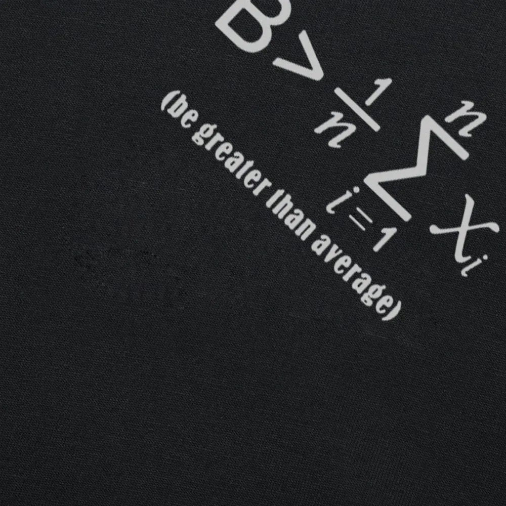 Мужская хлопковая футболка с коротким рукавом математической шуткой|Мужские