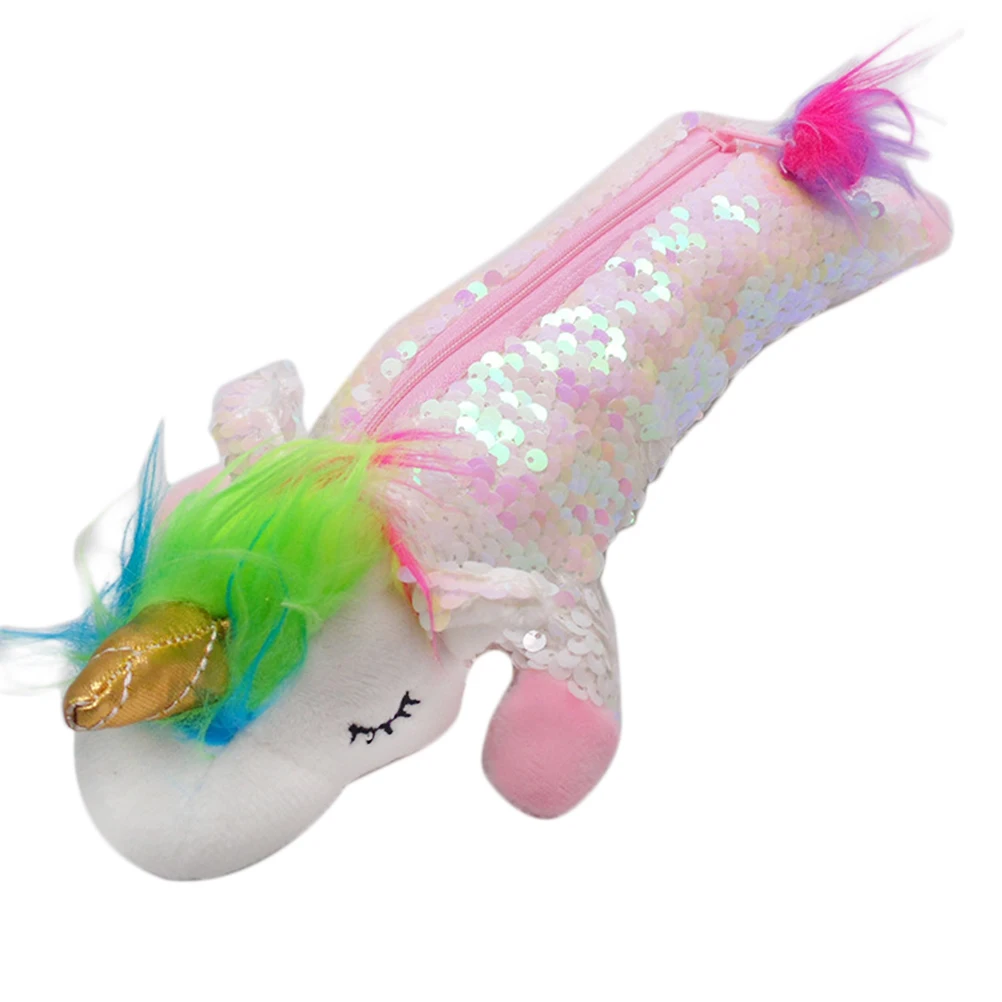 Блестящие косметички с блестками косметичка для мытья бровей чехол карандаш