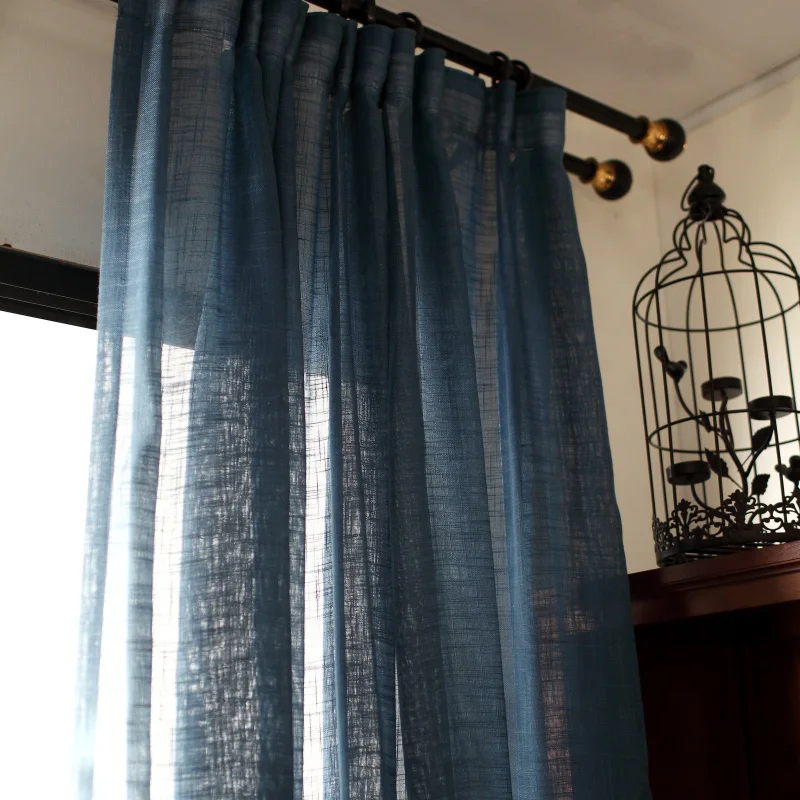 Корейский стиль вышитые шторы принцессы для Гостиная однотонные Цвет штора тюль