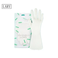 lary best nitrile durable dishwashing gloves for housework waterproof kitchen cleaning tools white 1 pair for man and woman