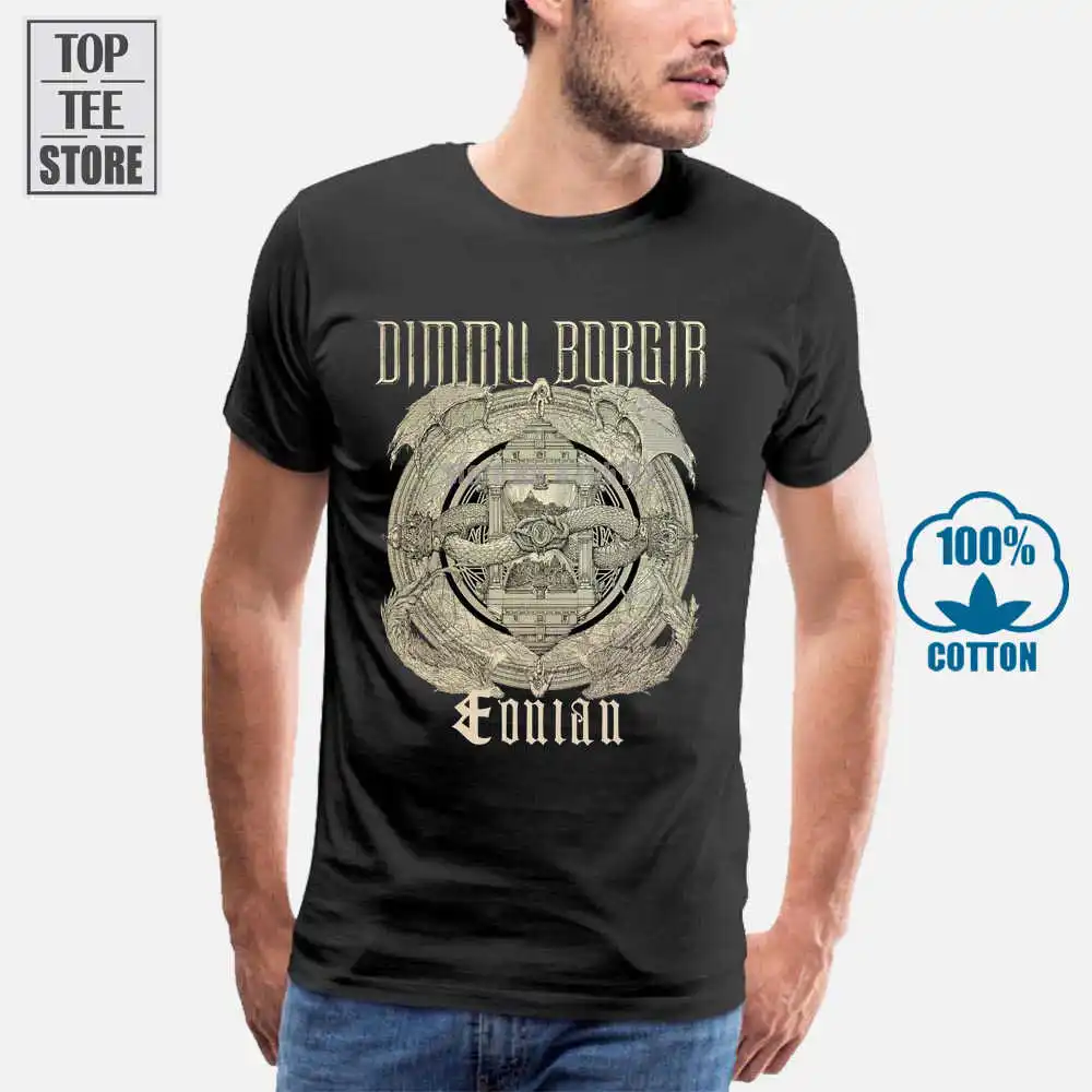 Футболка с принтом Dimmu Borgir Eonian брендовая облегающая футболка 2019|Мужские футболки|