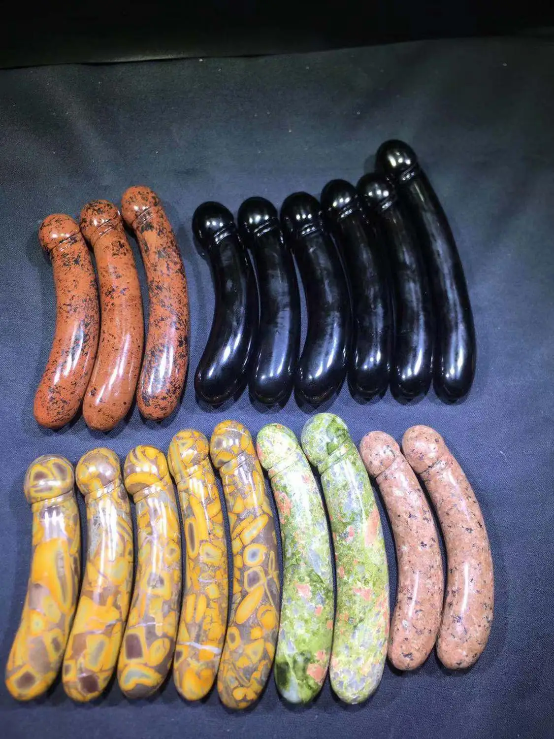 Пять видов натурального обсидиана резной женский уход за здоровьем кварцевый