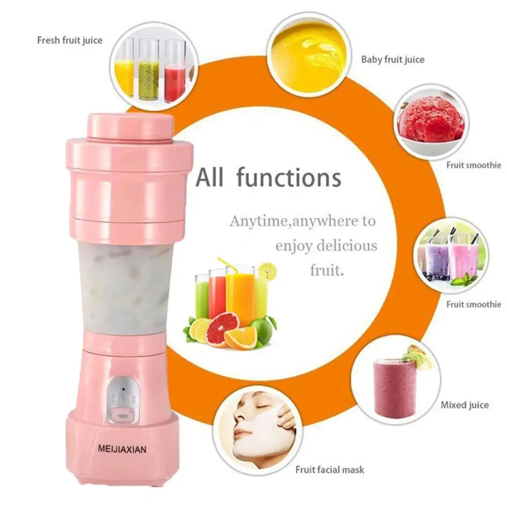 

Folding Juice Blender Portable USB Juicer Cup Mixing Machine Smoothies Baby Food Fruit Mixer Kitchen Tool