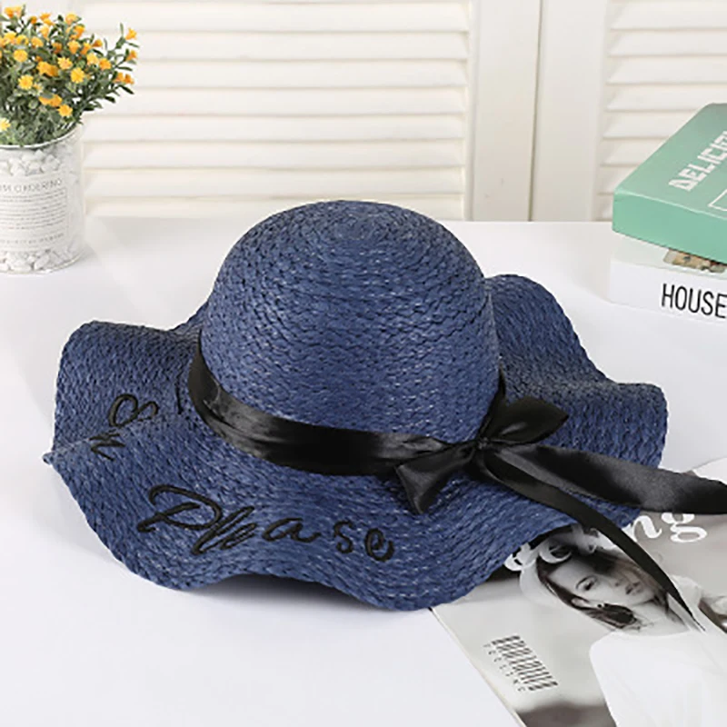 Шляпа с вышитыми буквами ins соломенная шляпа Женская литературная от солнца