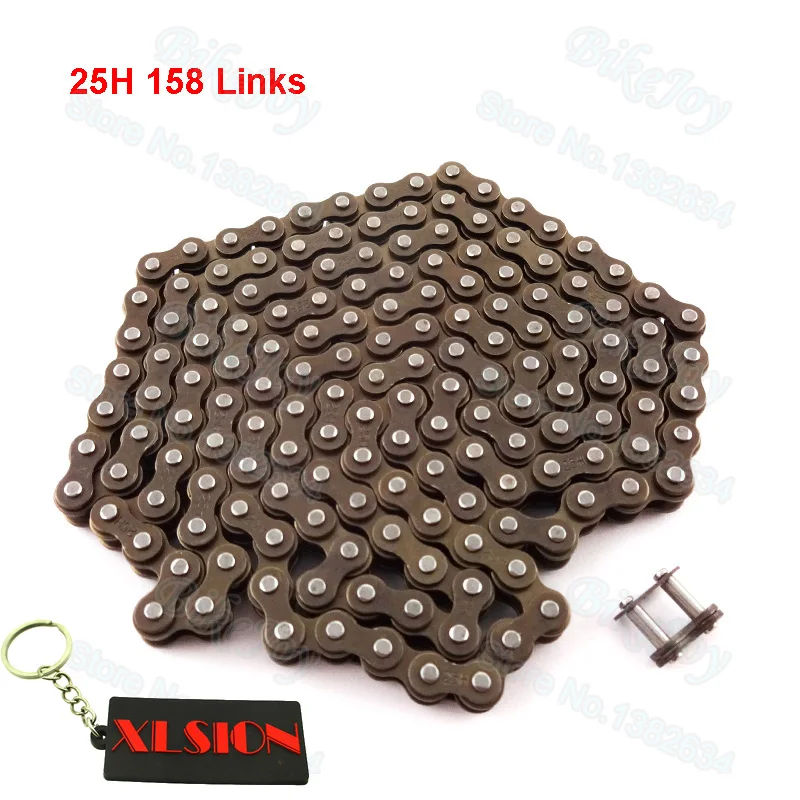 25H 158 звенья цепи с запасной основной связью для 2-тактного двигателя 47cc 49cc