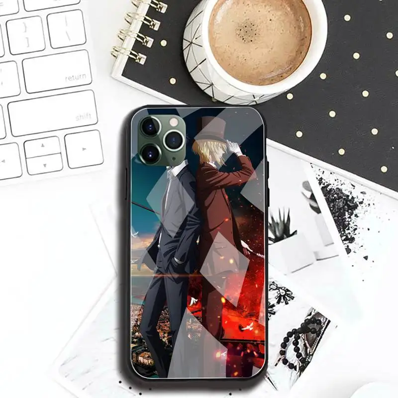 Чехол для телефона с аниме Moriarty the Patriot закаленное стекло iPhone 12 11 Pro Max Mini XR XS MAX 8X7 6S 6