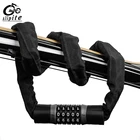 Замок цепной для велосипеда, стальная защита от кражи, с кодом пароля, аксессуары для электрических велосипедов