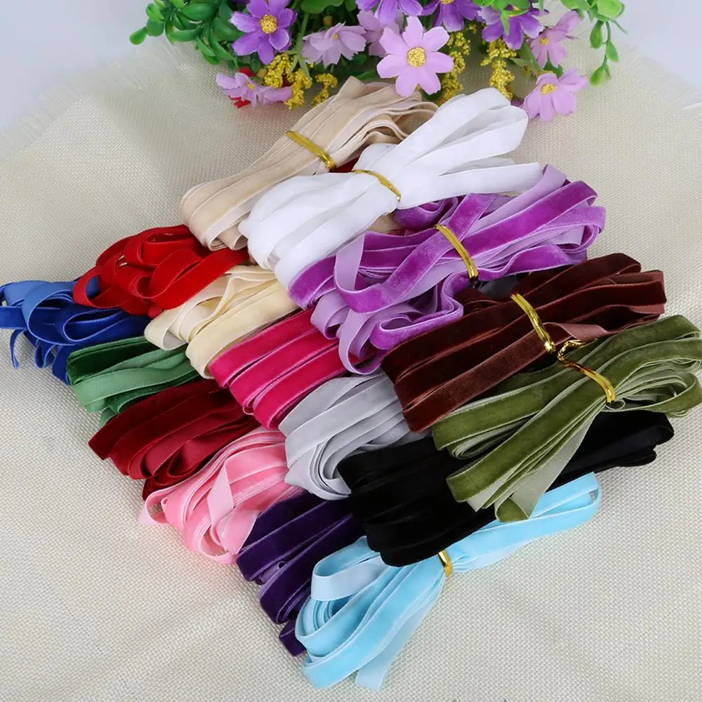 Бархатная лента для волос 5 ярдов 3/8 дюйма 10 мм|white lace fabric|lace fabricwhite |