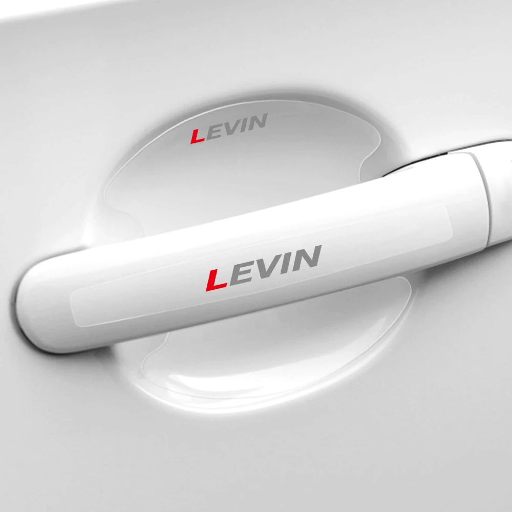 Для Toyota LEVIN 8 шт. ТПУ наклейки на дверные ручки автомобиля защитная пленка