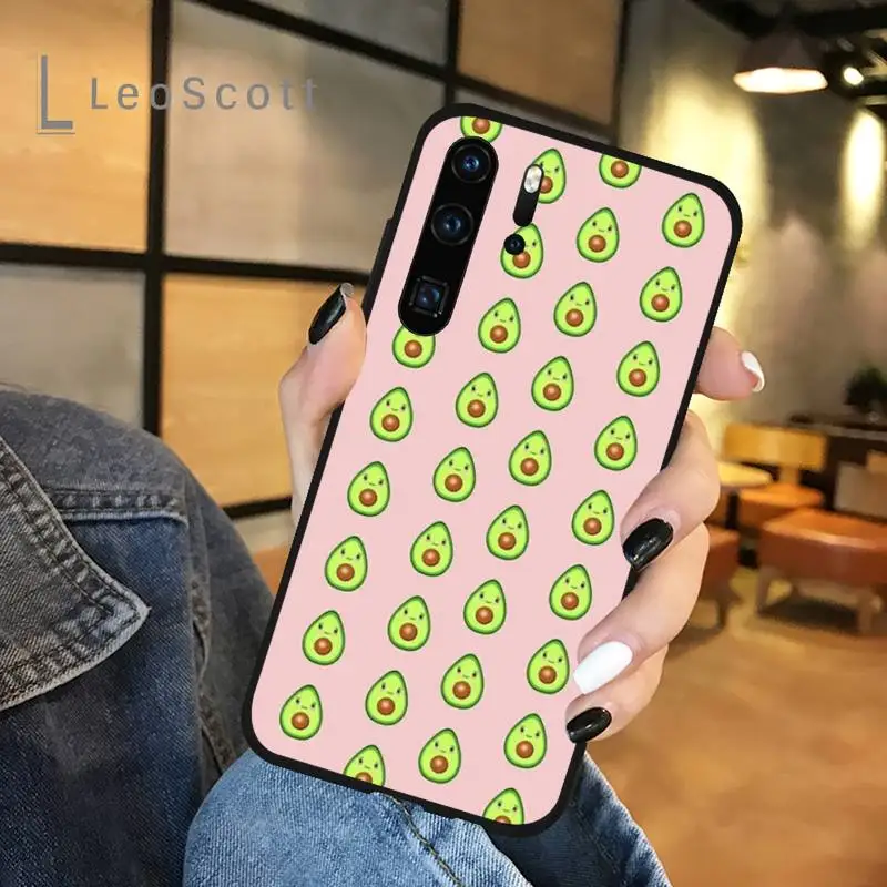 

avocado aesthetic cute fashion pattern Phone Case For Huawei honor Mate P 9 10 20 30 40 Pro 10i 7 8 a x Lite nova 5t