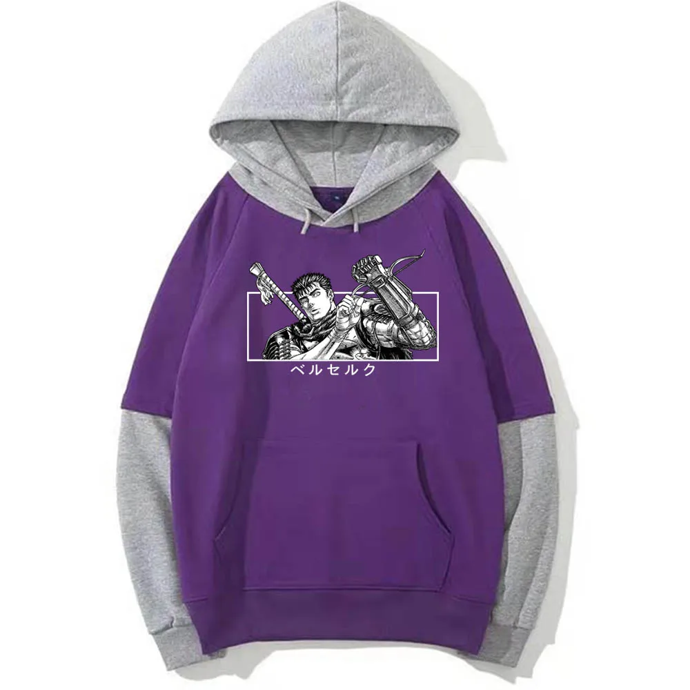 Толстовка мужская с капюшоном японское аниме манга берзер кишки Свитшот - купить