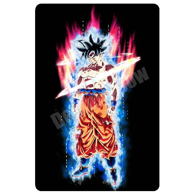 Q Наруто одна деталь Dragon Ball Ретро металлическая жестяная вывеска Аниме Арт плакат Бар паба стенной декор для кафе винтажный домашний декор N302 - Цвет: Q