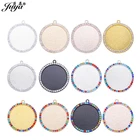 60 шт. Алмазный кабошон основа Подвески Сделай Сам Изготовление ювелирных изделий для подвесного ожерелья 302520 мм сплав лоток поделки ювелирных изделий