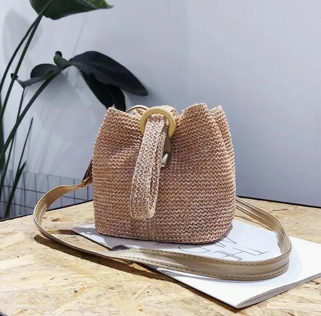 Соломенные Сумочки в европейском и американском стиле Женская Повседневная