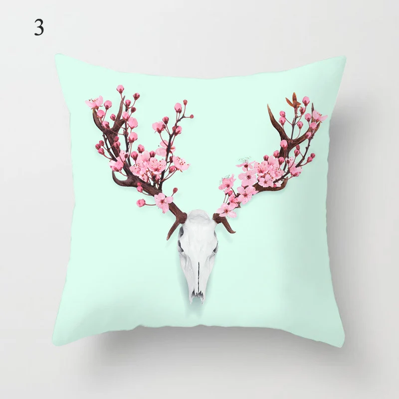 

45*45 cm Fashion Cute Cartoon Throw Pillow Cushion Cover Flamingo Giraffe Llama Alpaca Grass Mud Horse Home Sofa Party Decor