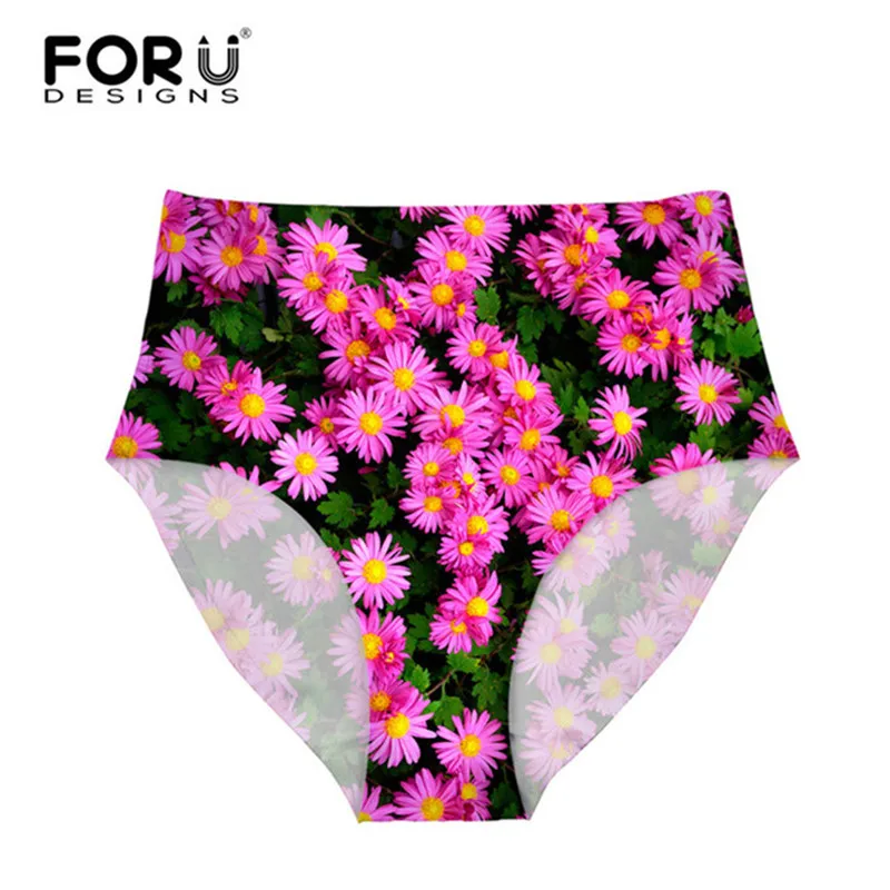 FORUDESIGNS 3D Цветочные листья ультратонкие бесшовные модальные трусики женские