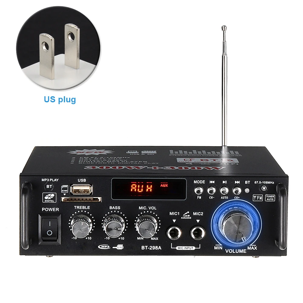 Прочный домашний аудио цифровой пульт дистанционного управления 600 Вт черный HIFI