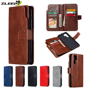 luxury leather flip wallet y5p y6p case for huawei p40 p30 p20 p10 mate 30 20 10 lite pro y7 p smart 2019 2020 phone cover coque free global shipping