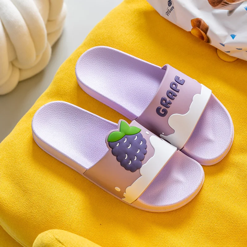 

HKXN 2021 New Style Summer Sandals Women's Outdoor Indoor Bath shoes slides Cartoon Home Bathroom Slippers Cute Slippers T