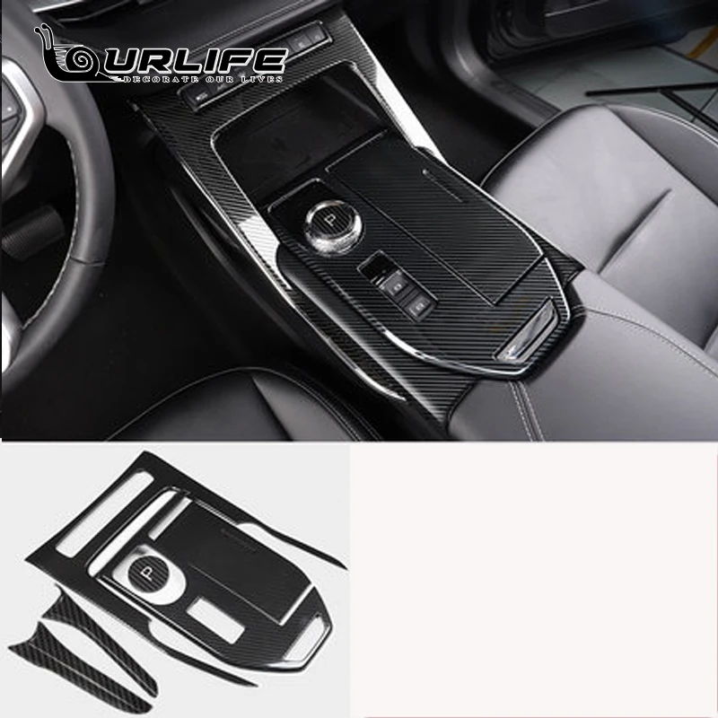 

Carbon Fiber Car Interior Gearshift Air Conditioning CD Panel Door Armrest Cover Trim Stickers Accessories For Haval H6 2021 3TH