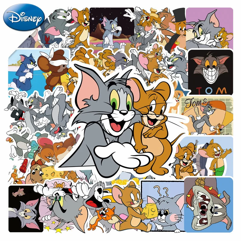 

10/30/50Pcs/Set Disney cartoon cat and mouse stickers luggage travel waterproof stickers decorative graffiti sticker