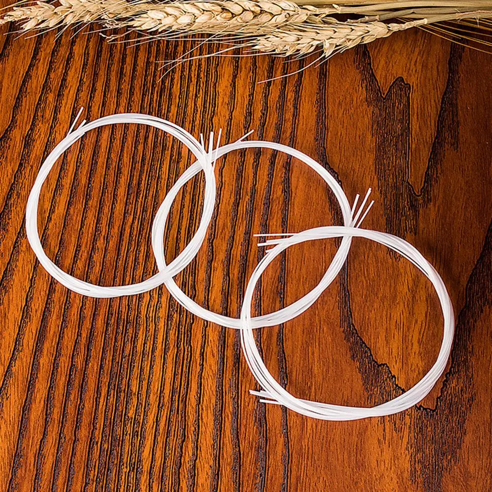 

4pcs/set White Nylon Strings Replacement Part Universal for 21/23/26in Ukulele Guitar