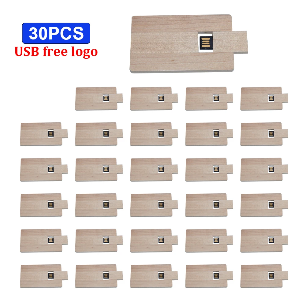 Деревянный usb флеш-накопитель 32 ГБ 16 128 64 водонепроницаемый 8 2 0 usb-накопитель 30 шт.