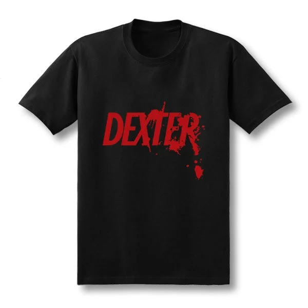 

New Fashion Mens Summer Cotton Printed Cool Short Sleeve T-shirt DEXTER T Shirts Top Tees