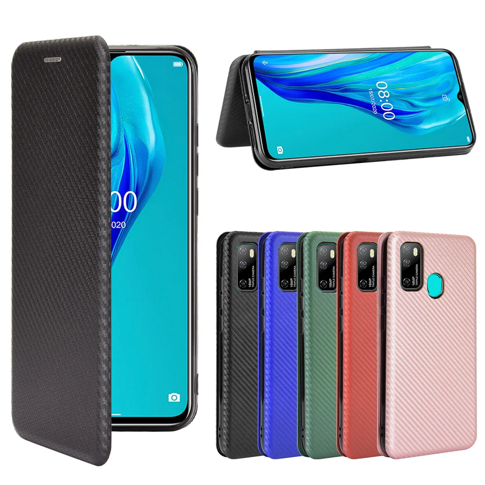 Чехол-книжка для Ulefone Note 9P кожа углеродное волокно 6 52 дюйма | Мобильные телефоны и