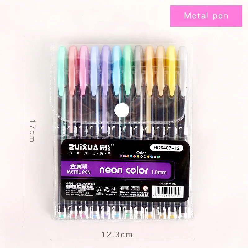 Metal pen Детские маркеры для рисования художественные Маркеры детские подарочные металлические/Пастельные/ручка с блестками фломастеры дл - Цвет: Metal pen