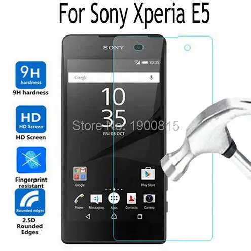 

Закаленное стекло для sony xperia e 5, Защита экрана для sony xperia e5 f3311 f3313 lte, защитная пленка, защитный чехол