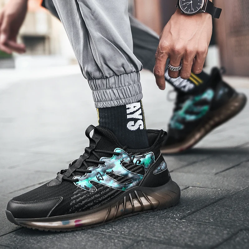 Кроссовки в китайском стиле с изображением башни попкорна|Беговая обувь| |