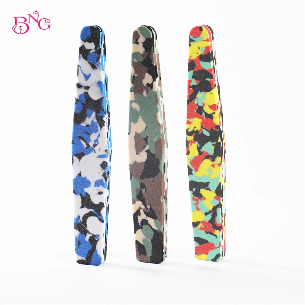 

5pcs 100/180 2 Sides Sanding Sponge Nail Buffers Files Block Grinding Polishing Manicure Nail Art Tool Camouflage Washable
