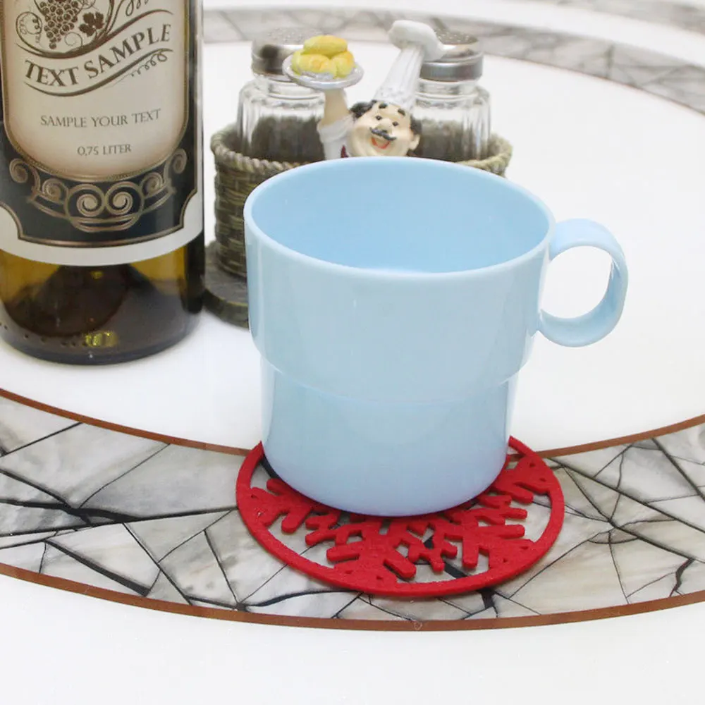 Christmas Snow Coasters Snowflake Place Mats Coffee Wine Cup Pad Tea Craft Xmas | Дом и сад