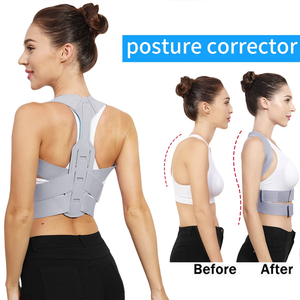 

Adjustable Posture Corrector Belt Clavicle Spine Men Women Workplace Outdoor Upper Back Shoulder Lumbar Correction Bandage