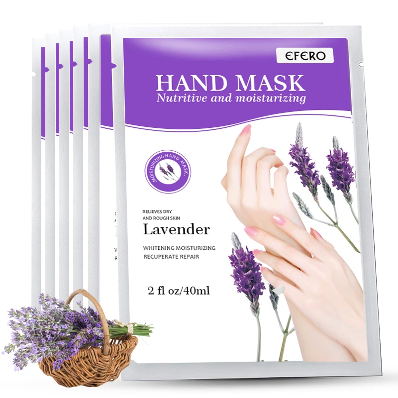 

2pcs/1pair Lavender Baby Hand Mask Moisturizing Whitening Exfoliating Hand Spa Gloves Dead Skin Remover Nourishing Skin Care