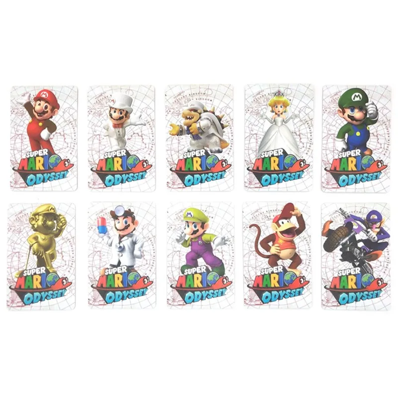 Полный комплект 10 шт. NFC метка игровая карточка Super Mario Odyssey для Amiibo печатная бирка