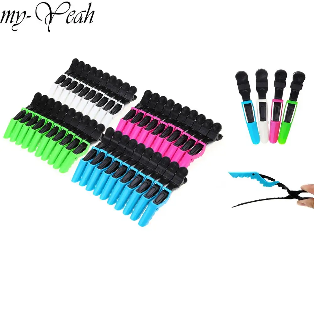 4 вида цветов 10 шт./компл. зажимы для волос из кожи аллигатора Парикмахерская