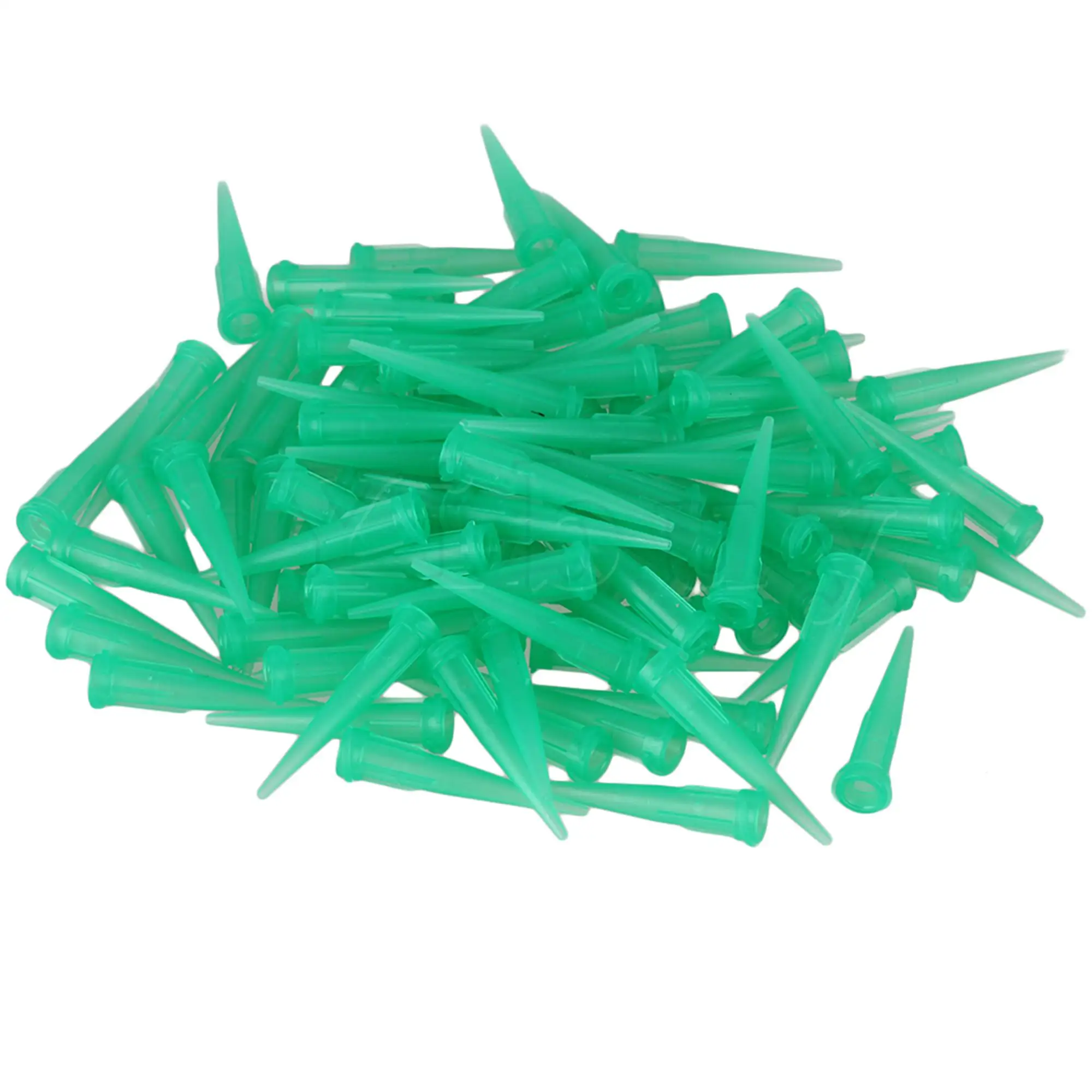 

100pcs 18Ga Dispensing Blunt Needle Tapered Tip TT Glue Liquid Green