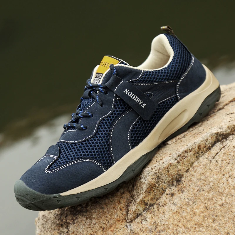 New Men Outdoor Hiking Shoes Fishing Athletic Trekking Boots Climbing Walking Sneskers Sport Hunting Shoes zapatillas hombre