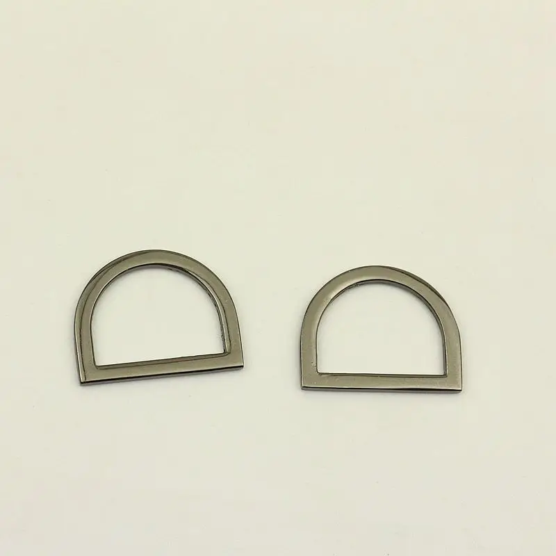 25mm Silver Brass Diecast Metal Flat O D Rings for Webbing Strapping Bags Handbag Dog Collar Hardware Leather Craft Accessories