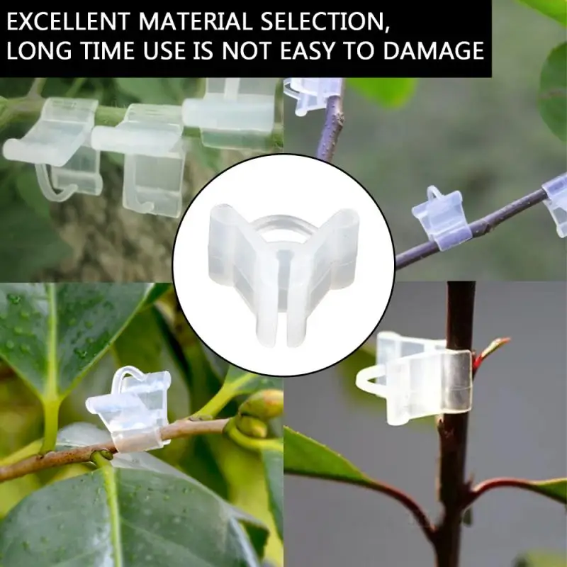 

50Pcs Plant Support Clips PE Hanging Trellis Vine Connects Plants Greenhouse Vegetables Garden Supplies Homehold Tools Dropship