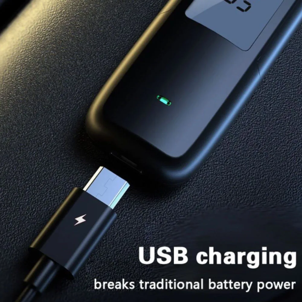 Портативный Бесконтактный Алкотестер с цифровым дисплеем USB Перезаряжаемый