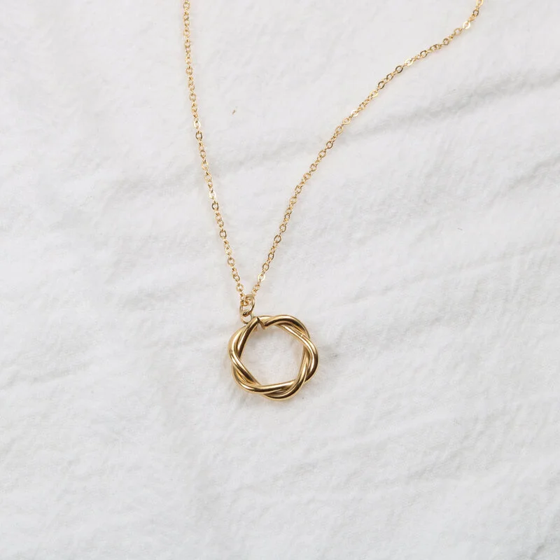 

Irregular Electroplating Mahua Necklace Designer Stainless Steel Gift For Women Hip Hop Jewelry Joyeria De Acero Gift Jewellery