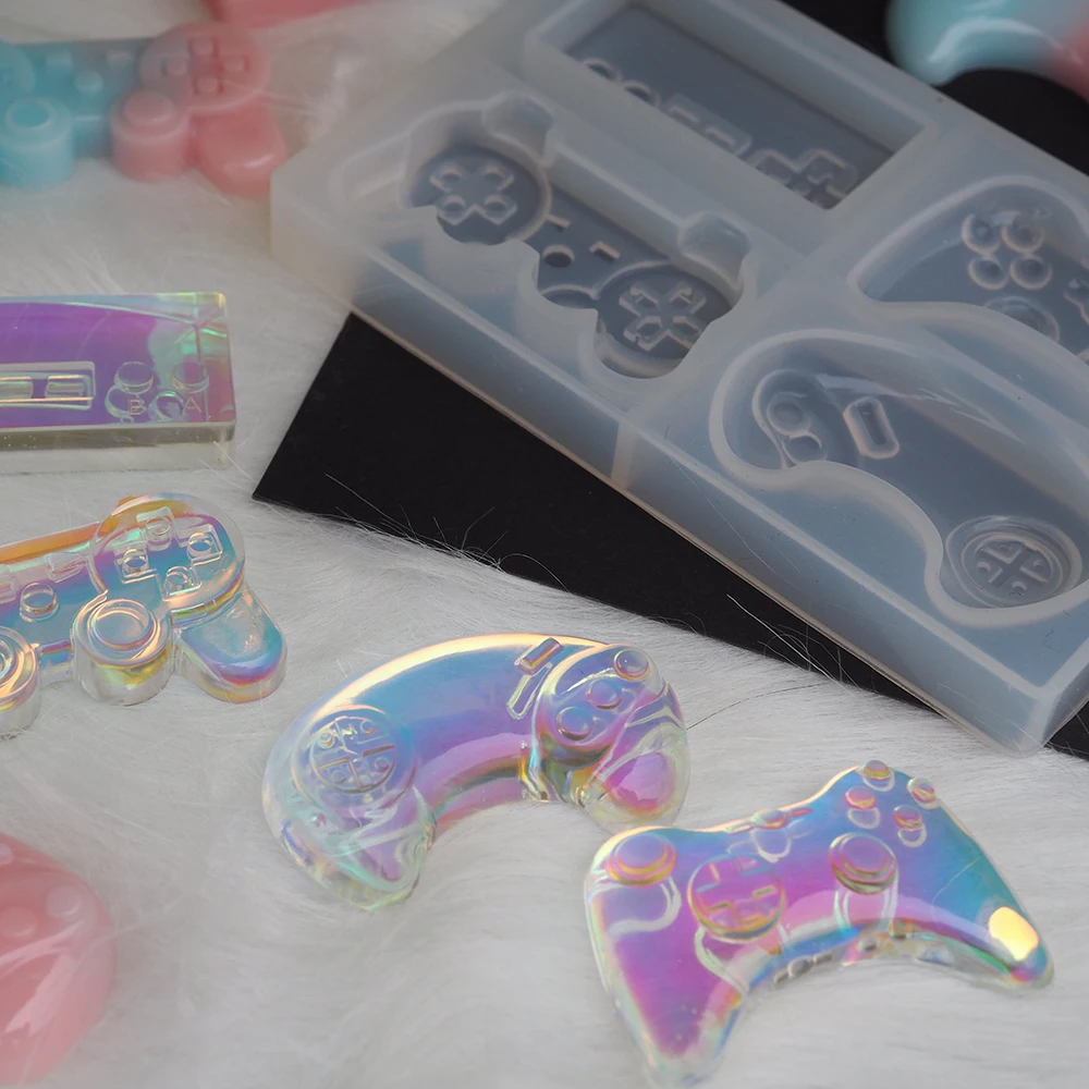 Брелок для геймпада Прозрачная силиконовая форма цемента полимерная глина