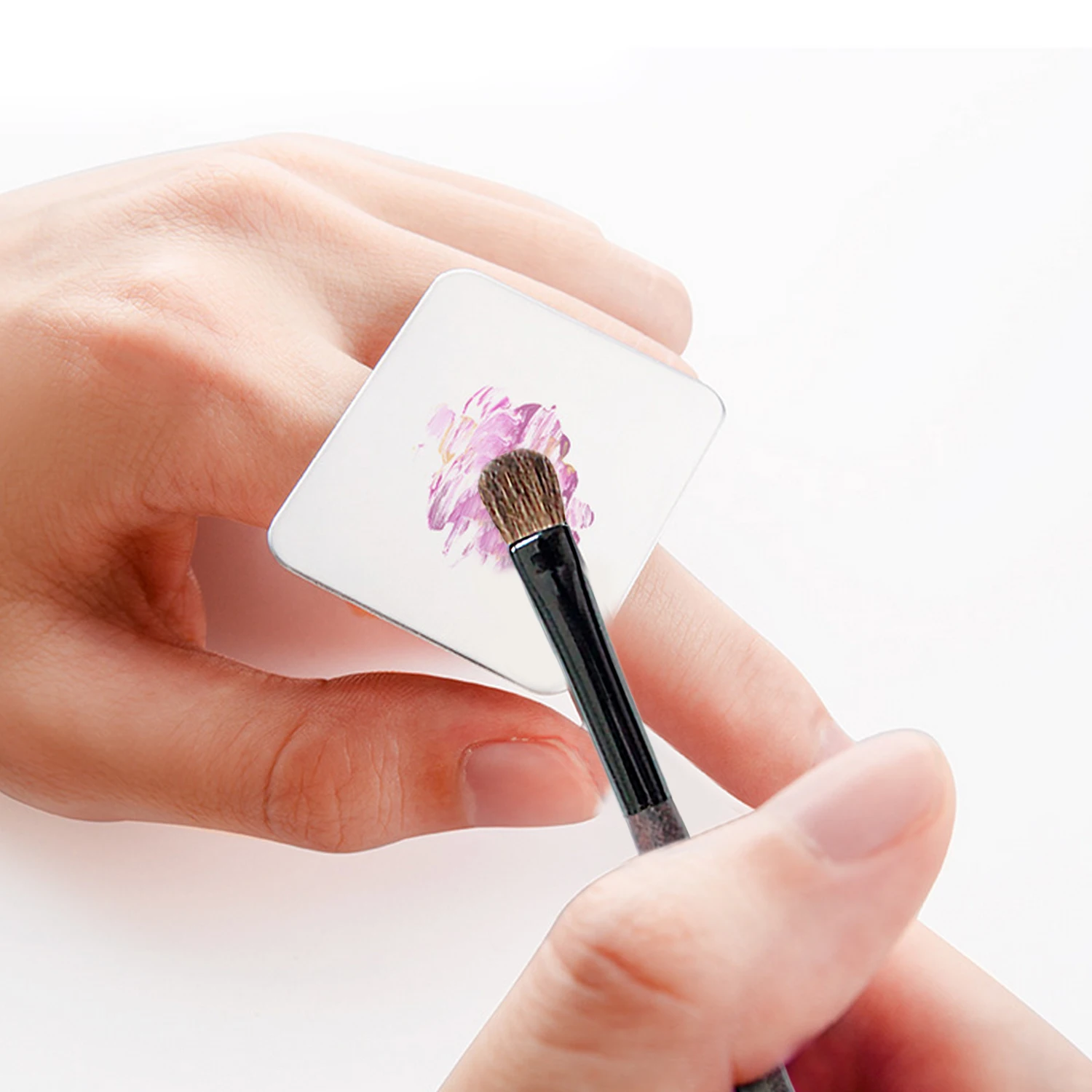 Кольцо на палец Цвет Палитра с 1 шт. Кисть для нанесения теней салонного маникюра