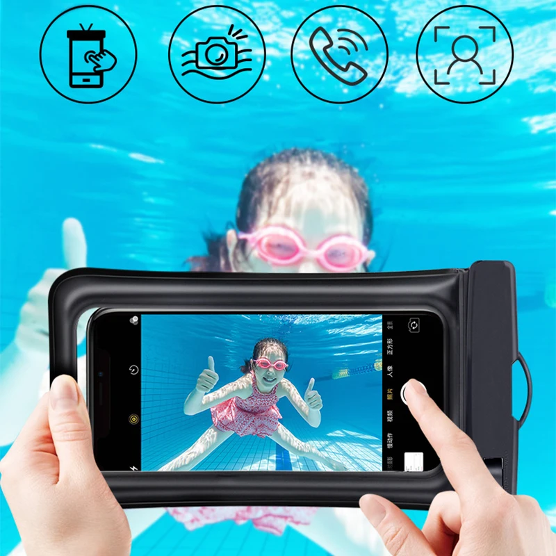 Водонепроницаемый чехол на для iPhone 11 6 7 8 X XS XR SE Samsung S20 S10 S9 Huawei P40 P30 P20 айфона