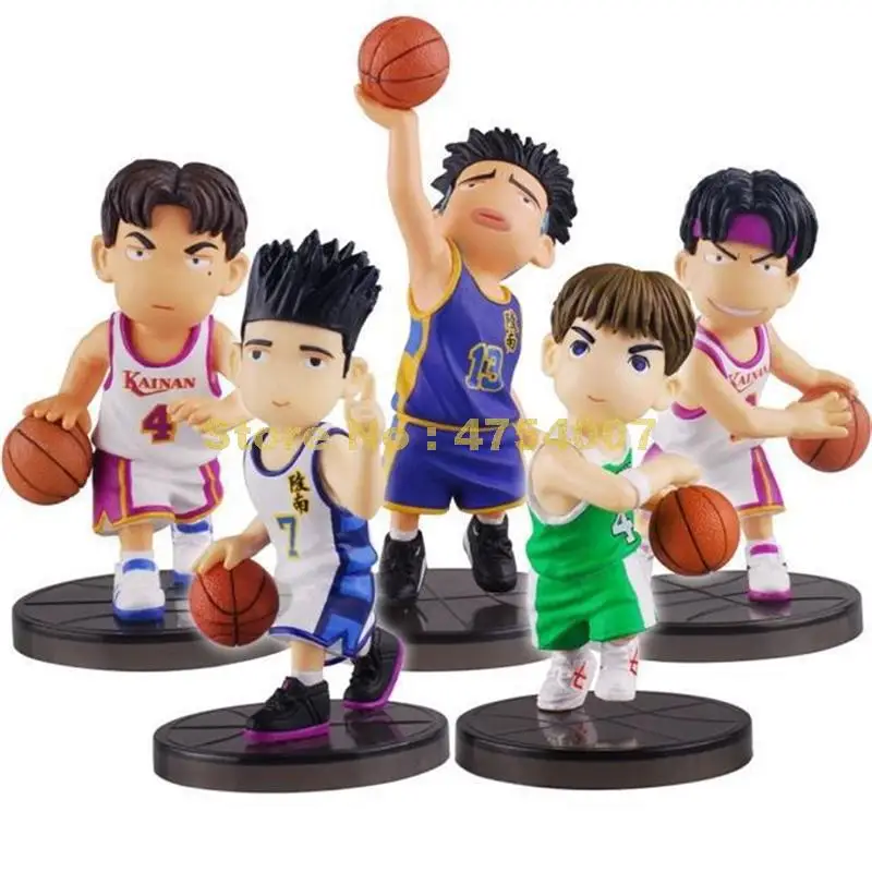 Экшн-фигурки из ПВХ модель 8 см 5 шт./лот slam dunk hanamichi sakuragi kaede рукава akagi takenori mitsui hisashi