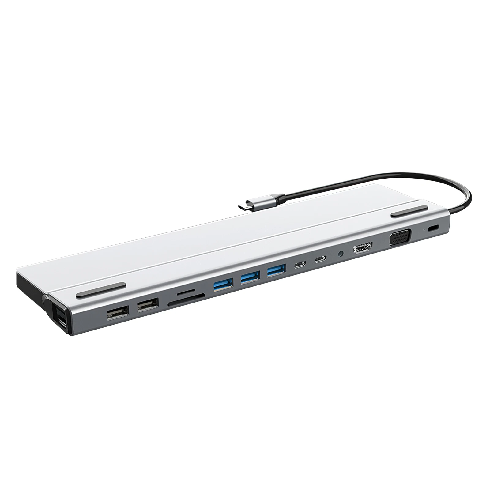 

RJ45 PD 14 in 1 Type c Docking Station USB C To HDMI-compatible Card Reader for Charger Audio for MacBook for Samsung USB Hub3.0