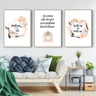 Декоративные картины в скандинавском стиле для спальни, 3 панели, без рамки, плакаты, современный Декор для дома